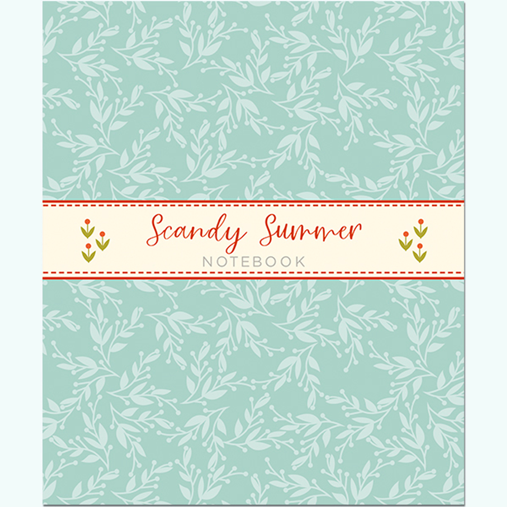 НОВИНКА! Тетрадь общая 48 листов на скрепке "Scandy Summer Pattern"