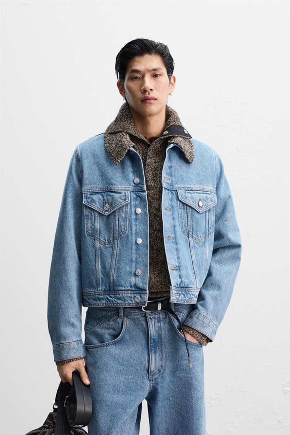 ZARA X NANUSHKA ДЖИНСОВАЯ КУРТКА, СИНИЙ