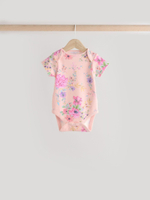 Боди с коротким рукавом для малышей Next E19-739, 3 шт., Молочный, Белый, Голубой