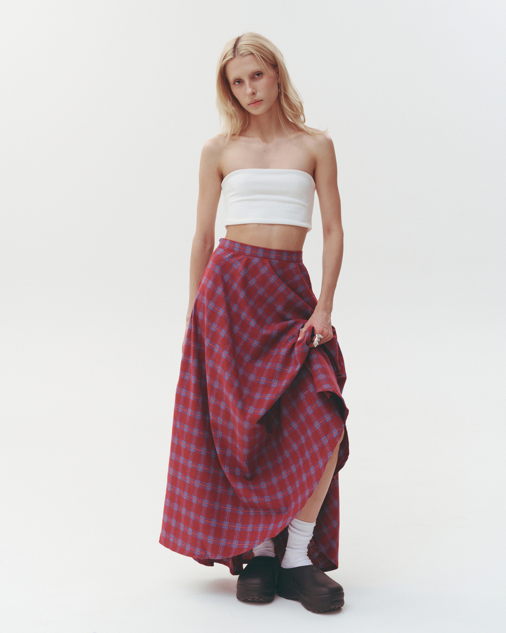 A-line Skirt Wine
