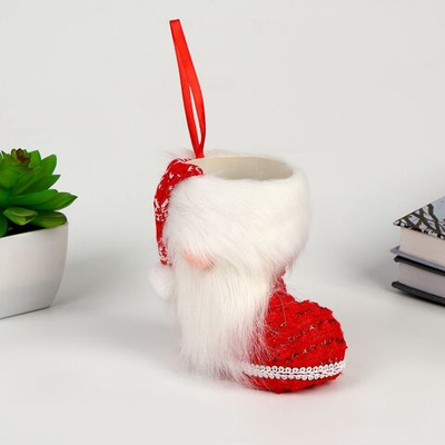 Новый год! Конфетница «Сапожок. Дед Мороз»