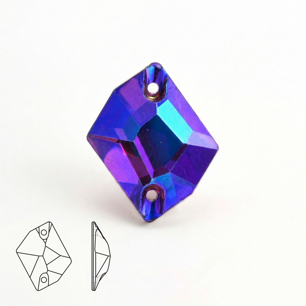 Пришивные стеклянные стразы (Deep Purple AB) Cosmic