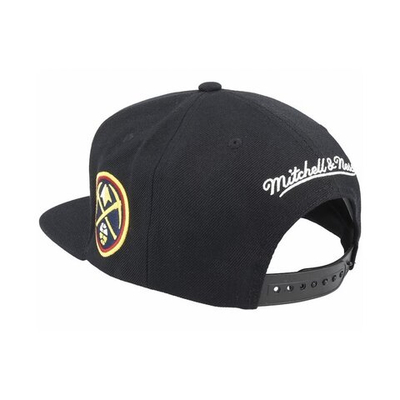 Баскетбольная кепка Mitchell & Ness NBA Team Script 2.0 Snapback Denver Nuggets Black