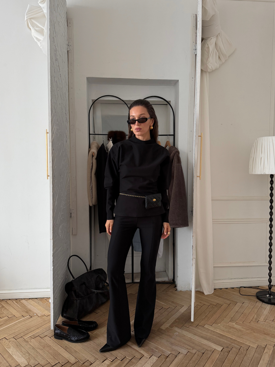 Брюки клеш SPICE GIRLS | Черный