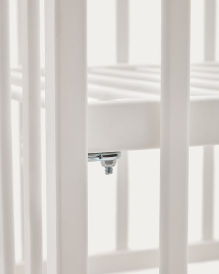 Shantal Детская кроватка из массива бука с белой отделкой 60 x 120 см