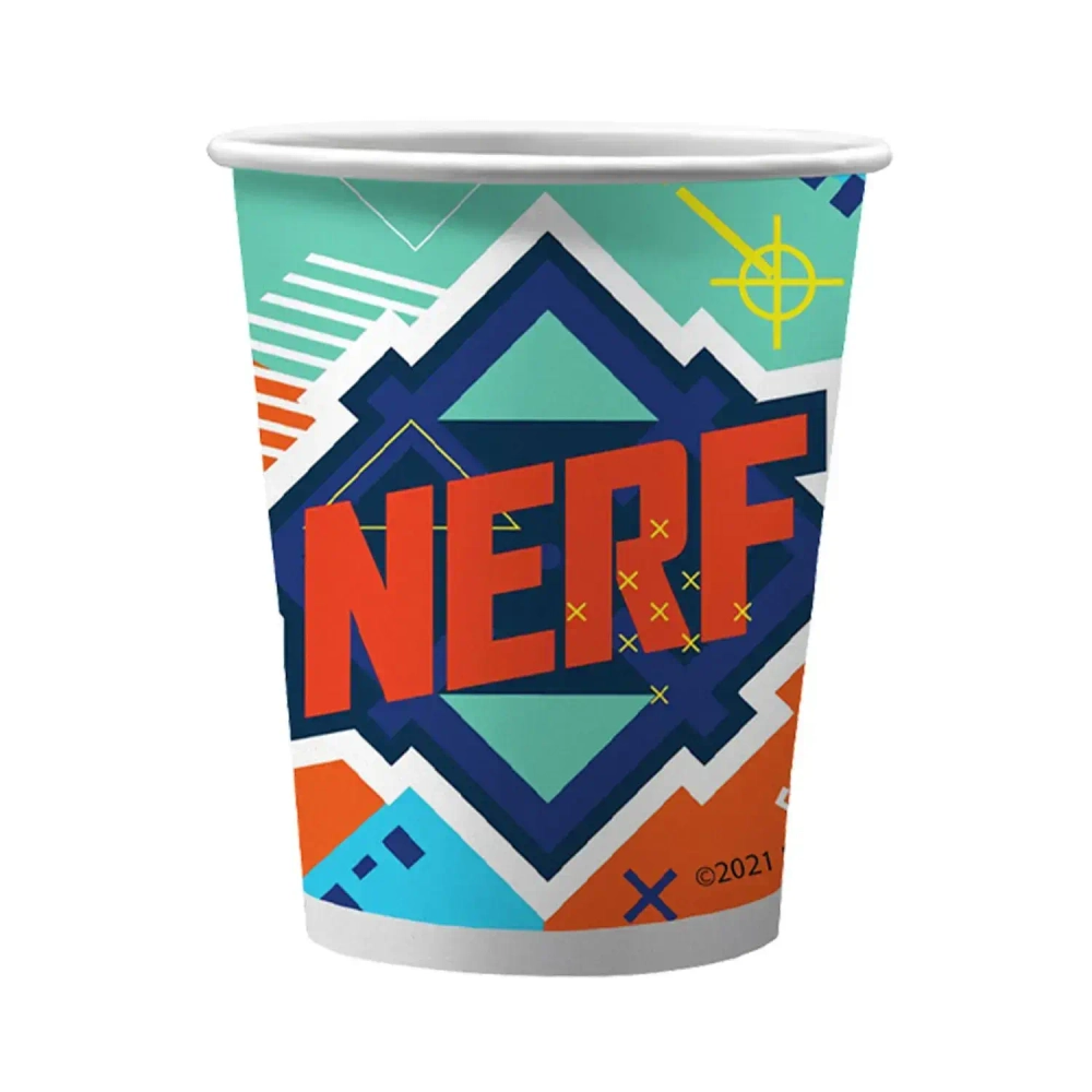 NERF. Набор бумажных стаканов, голубой, 6 шт*250 мл