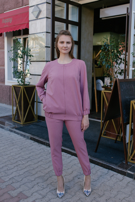 Брюки прямые 2662АЕ, орхидея #259О022662АЕ