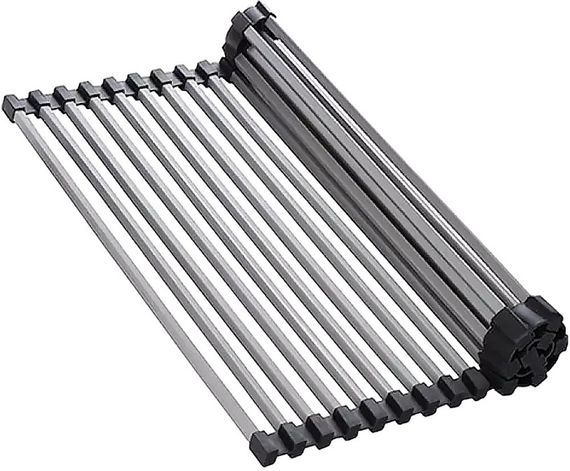 Ролл-мат для мойки нерж/черный силикон ROLL-02-IN(арт.4997004)