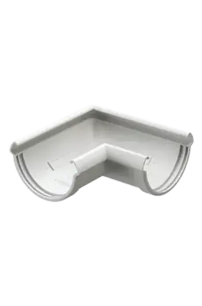 Угловой элемент желоба 90гр. Docke LUX Пломбир