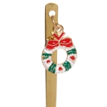 Набор чайных ложек 4шт «Новогодние символы» в подарочной коробке, цвет золото