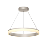 Подвесной светильник RING, ?600 мм, LED, 38Вт, 3000К, алюминий+акрил, сатин. никель