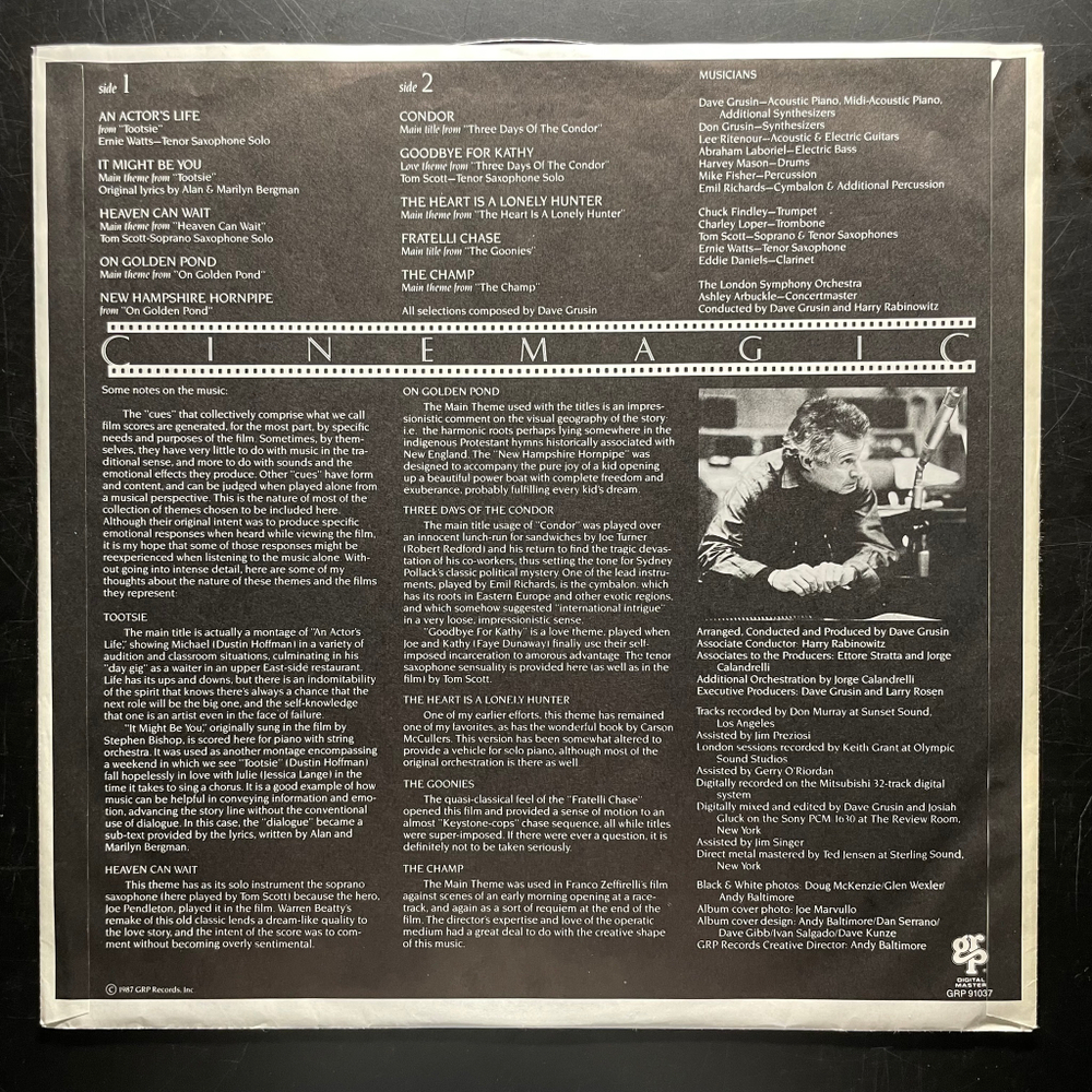 Dave Grusin ‎– Cinemagic (Швейцария 1987г.)