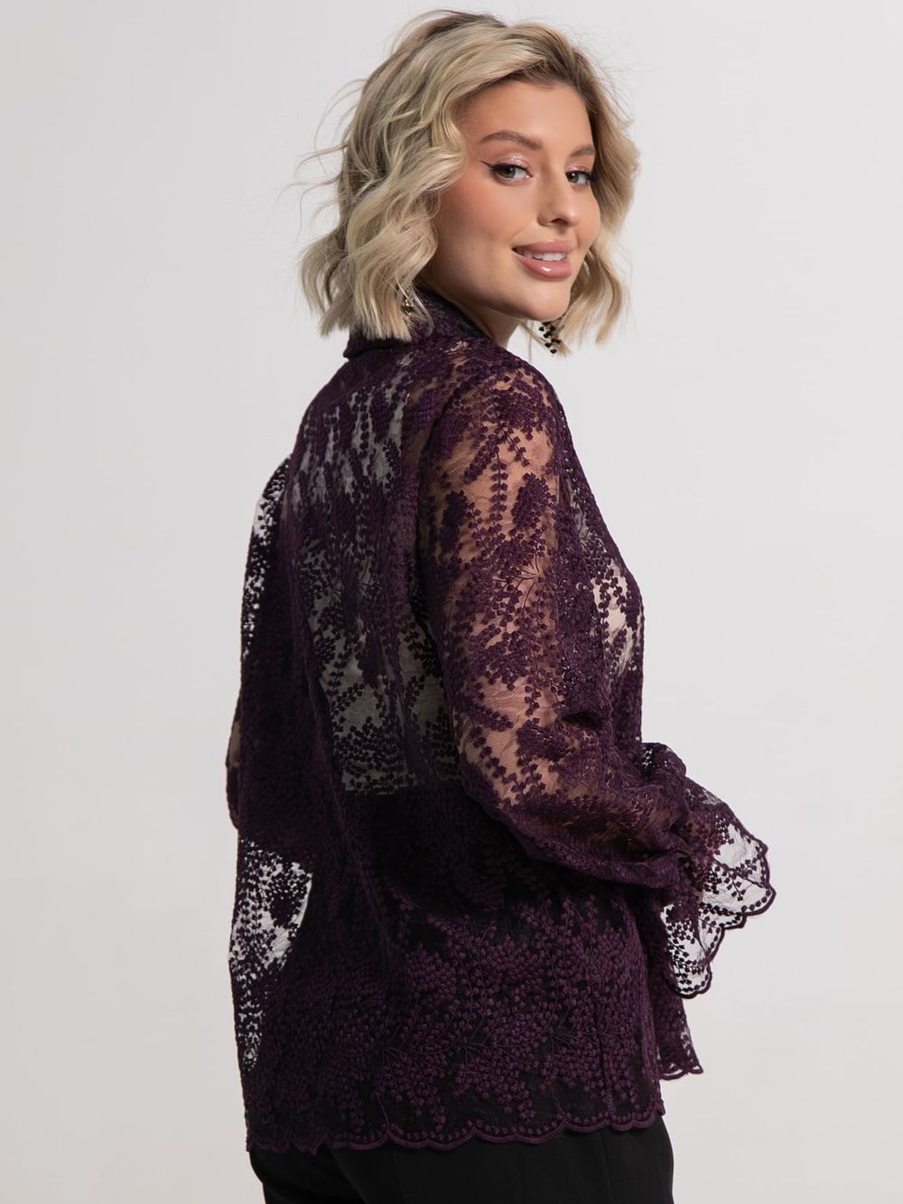 Блуза Изысканная (фиолетовая) Б15244-45М LT Collection