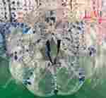 Бампербол ТПУ, диаметр 1,8 м, с синими держателями