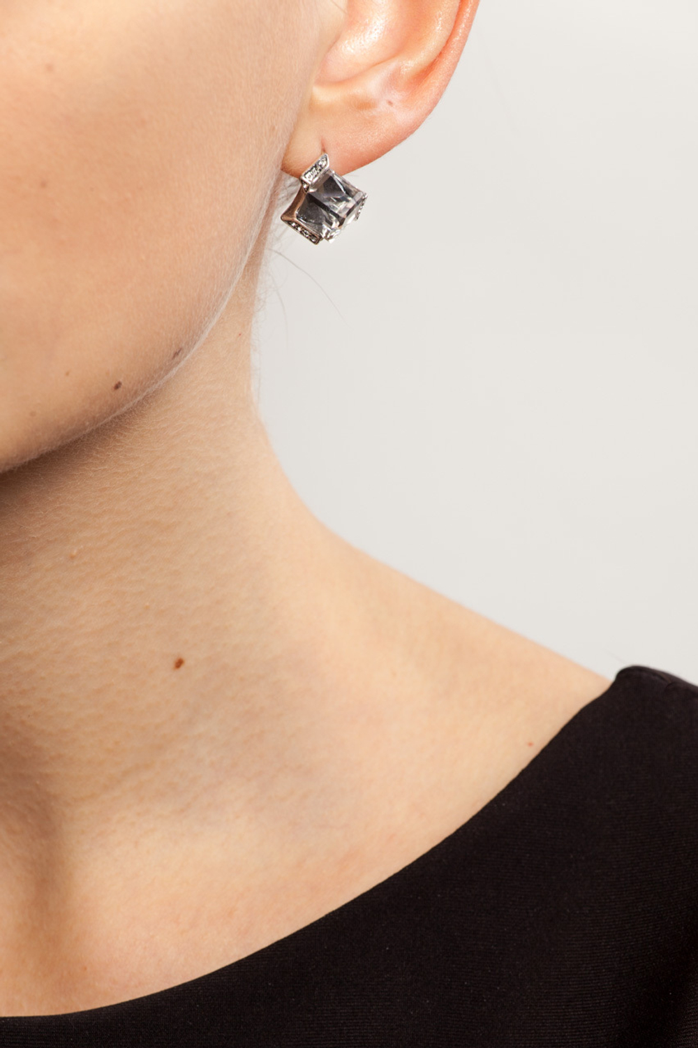 "Памир" серьги в серебряном покрытии из коллекции "Леди" от Jenavi  с английским замком