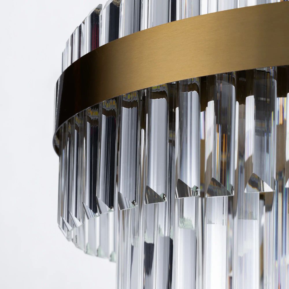 Citilux Sheldon CL339163 LED Люстра хрустальная с пультом Бронза