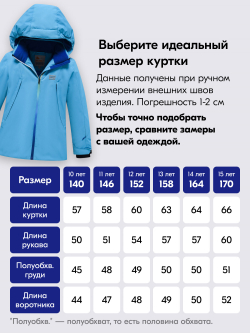 Горнолыжный костюм зимний для мальчика голубого цвета 9419Gl