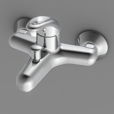 D8010000 Comfort смеситель для ванны, материал полимер, цвет хром