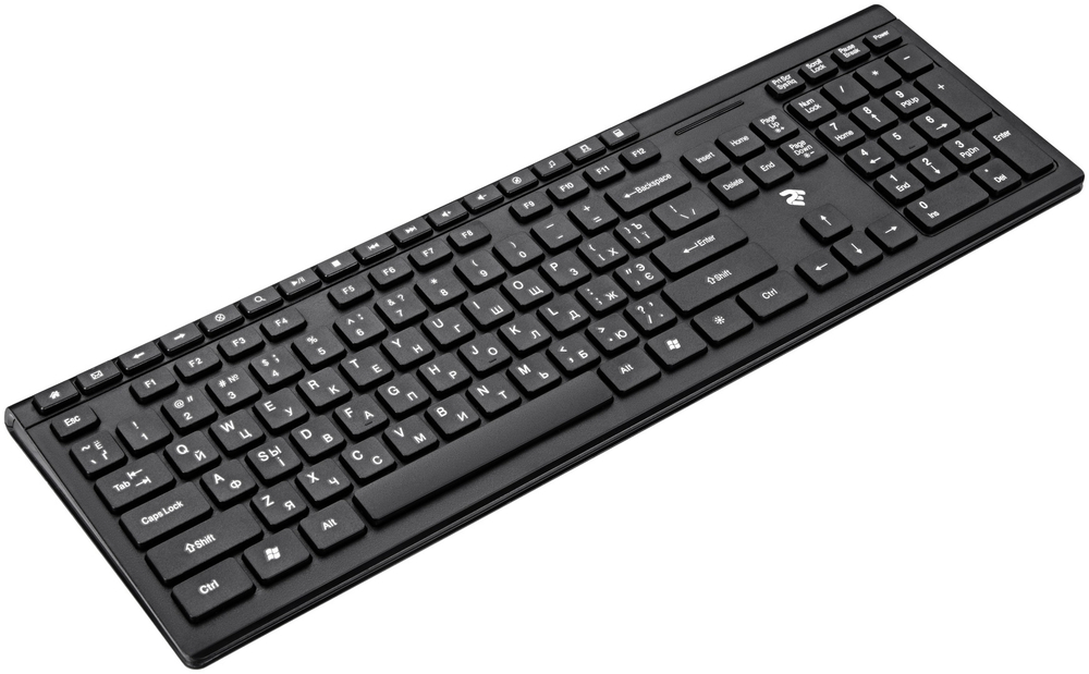 КЛАВИАТУРА 2E KS210 SLIM WL BLACK
