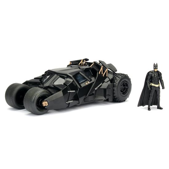 Набор Jada Toys Машинка с Фигуркой Batmobile 2.75" 1:24 2008 The Dark Knight Batmobile W/Batman Figure 98261