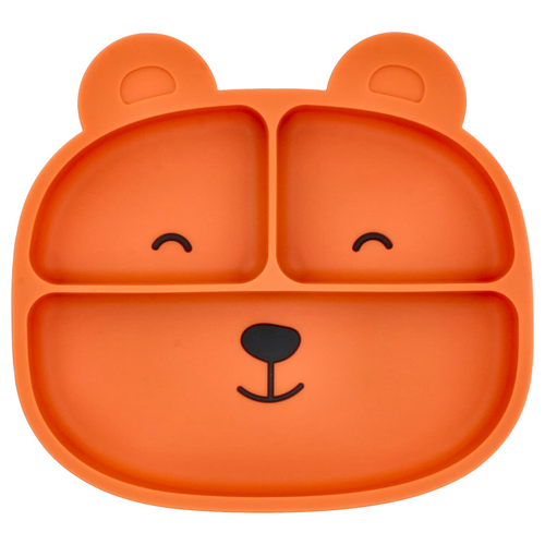 Sage Spoonfuls, Силиконовая присоска Bear, оранжевая, 1 шт.