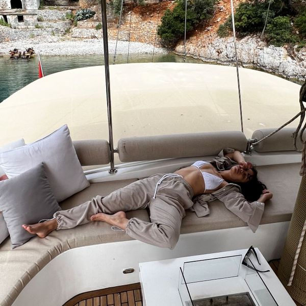 Брюки #4 Вельветовые Бежевые - фото 12