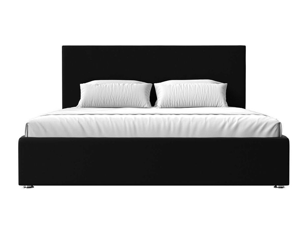 Кровать интерьерная Кариба 160, Черный, Экокожа, 27862