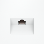 Розетка компьютерная встраиваемая VOLTUM S70 RJ45 кат.6, (белый матовый)