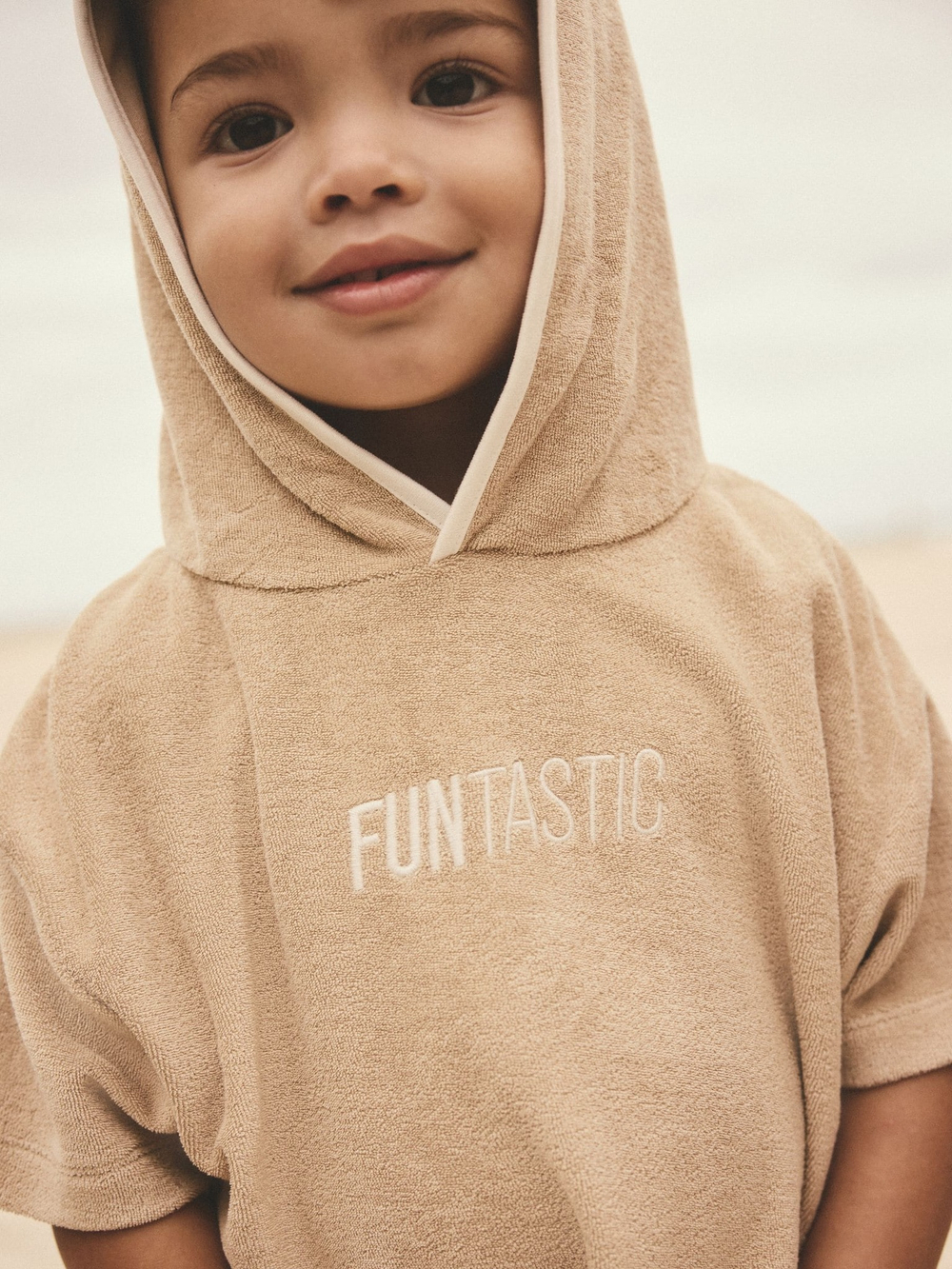 Пончо и шорты в комплекте для мальчика Next E92-312, Песочный