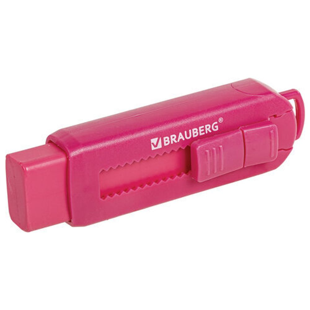 Ластик выдвижной BRAUBERG "Slider", 88х26х21 мм, яркие цвета корпуса ассорти, 271985