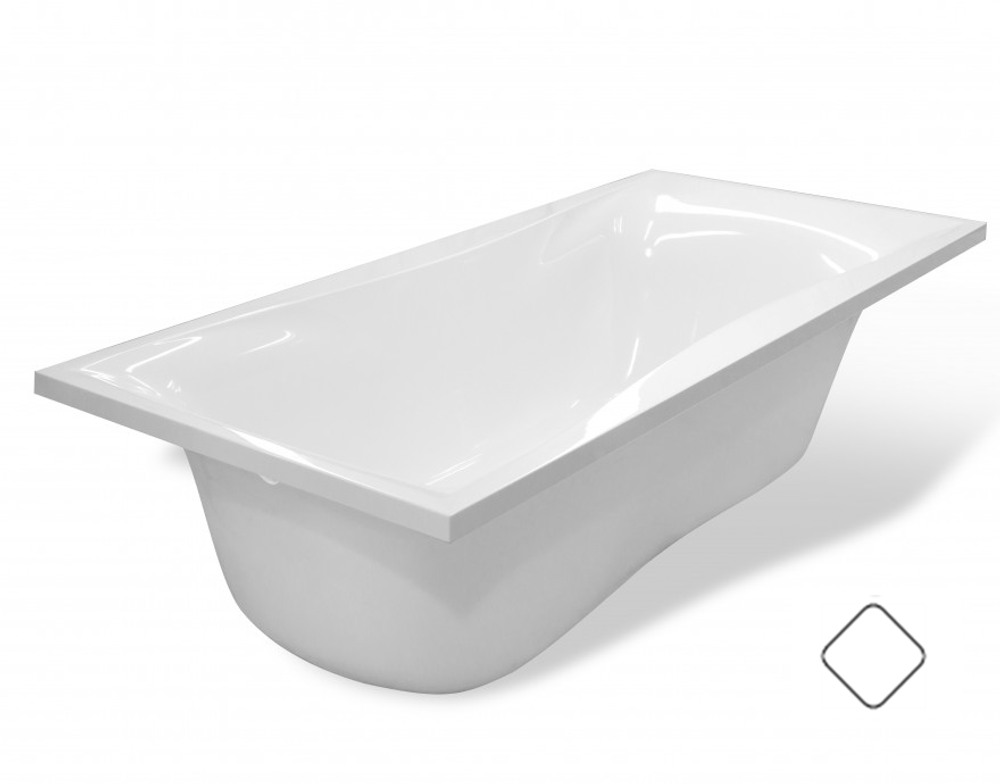 Ванна из литьевого мрамора Эстет Бета 170х80 белая, ФР-00001321