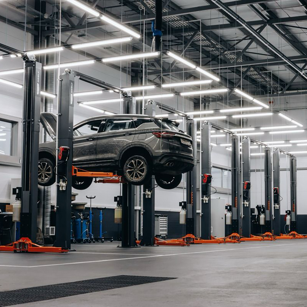 WDK-529 Подъемник двухстоечный с верхней синхронизацией 4 тонны, одност.разбл., 380В