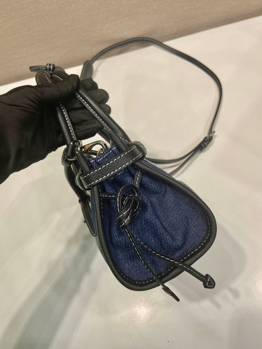 Prada Bonnie Leather Mini Handbag 23 cm