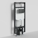 Инсталляция для унитаза WasserKraft Dinkel 58TLT.010.ME.MB04 с черной матовой кнопкой