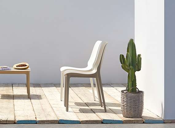 Стул пластиковый Ginevra, тортора