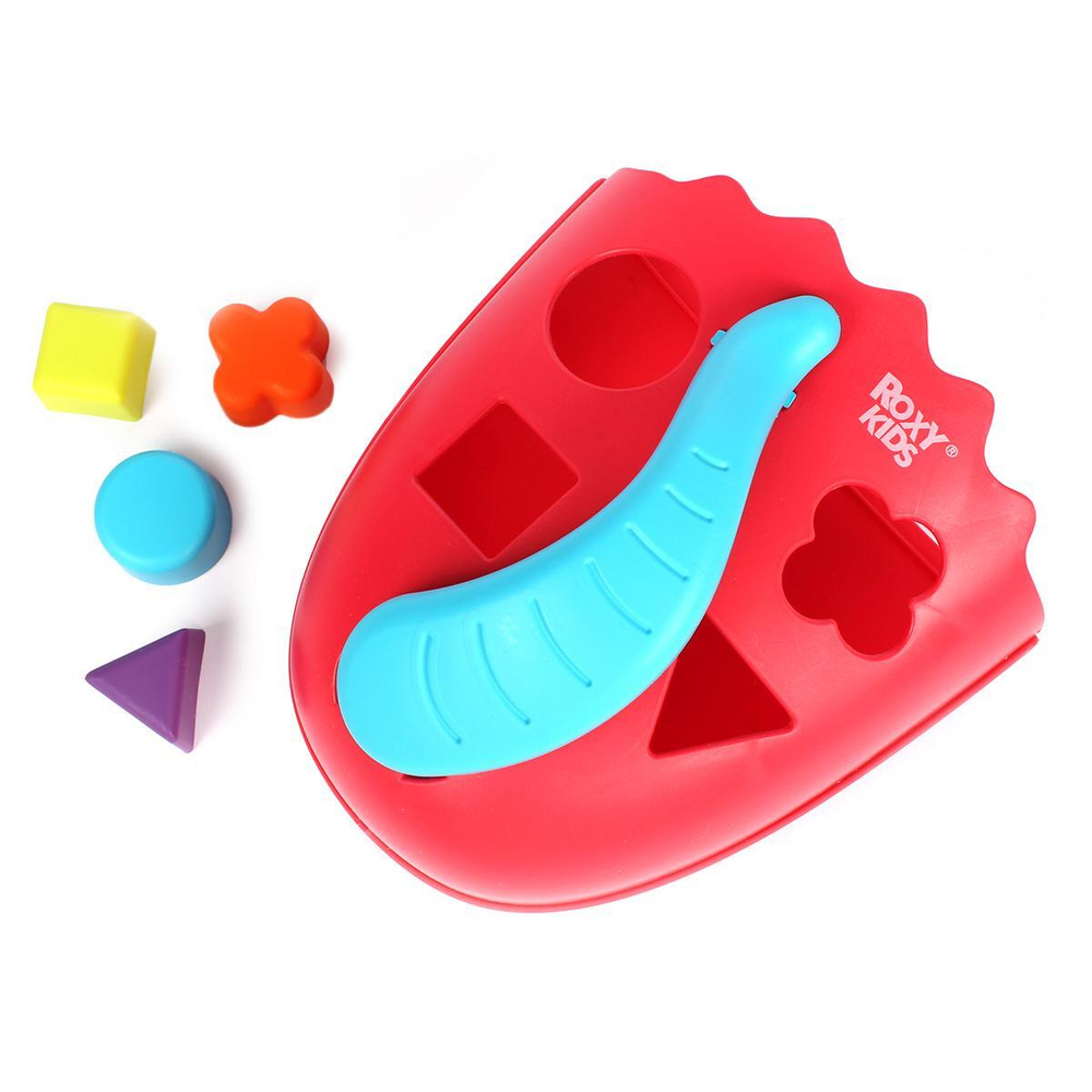 Органайзер-сортер для игрушек и банных принадлеж, DINO, коралловый (RoxyKids)