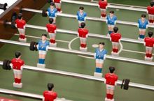 Игровой стол - футбол складной &quot;Maccabi Mini&quot; (121 x 61 x 81 см, махагон)