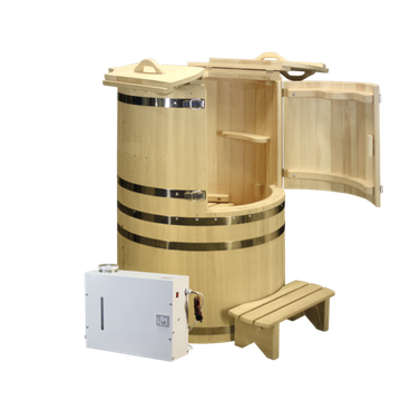 Комплект "КРУГЛЫЙ XXL" (кедровая бочка с парогенератором)
