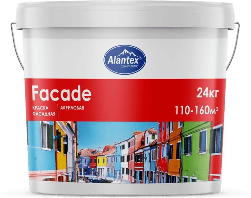 КРАСКА ВОДНО-ДИСПЕРСИОННАЯ ALANTEX FACADE 24КГ