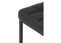 Барный стул Лофт кожзам d6 / черный матовый