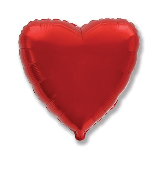 Шар сердце Красный