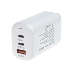 Сетевое зарядное устройство 65W GAN USB-A (QC3.0), 2 x Type-C (PD3.0) ARNEZI A0605108