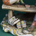 Фарфоровая мануфактура Capodimonte «Игра в карты»