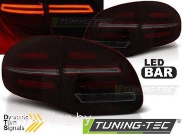 Задние фонари LED BAR RED SMOKE SEQ для Porsche Cayenne 958
