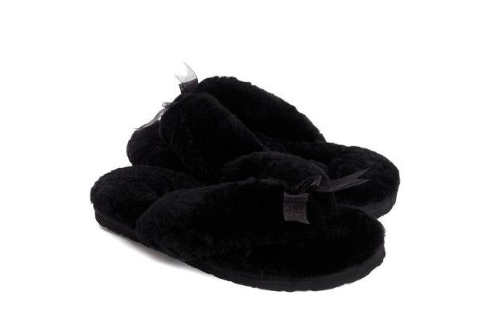 UGG Fluff Flip Flop II Black