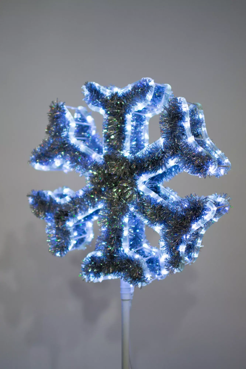 Макушка Снежинка Стандарт 75 см. для елей высотой от 6 до 8 м., белая, Green Trees (sn-75white)