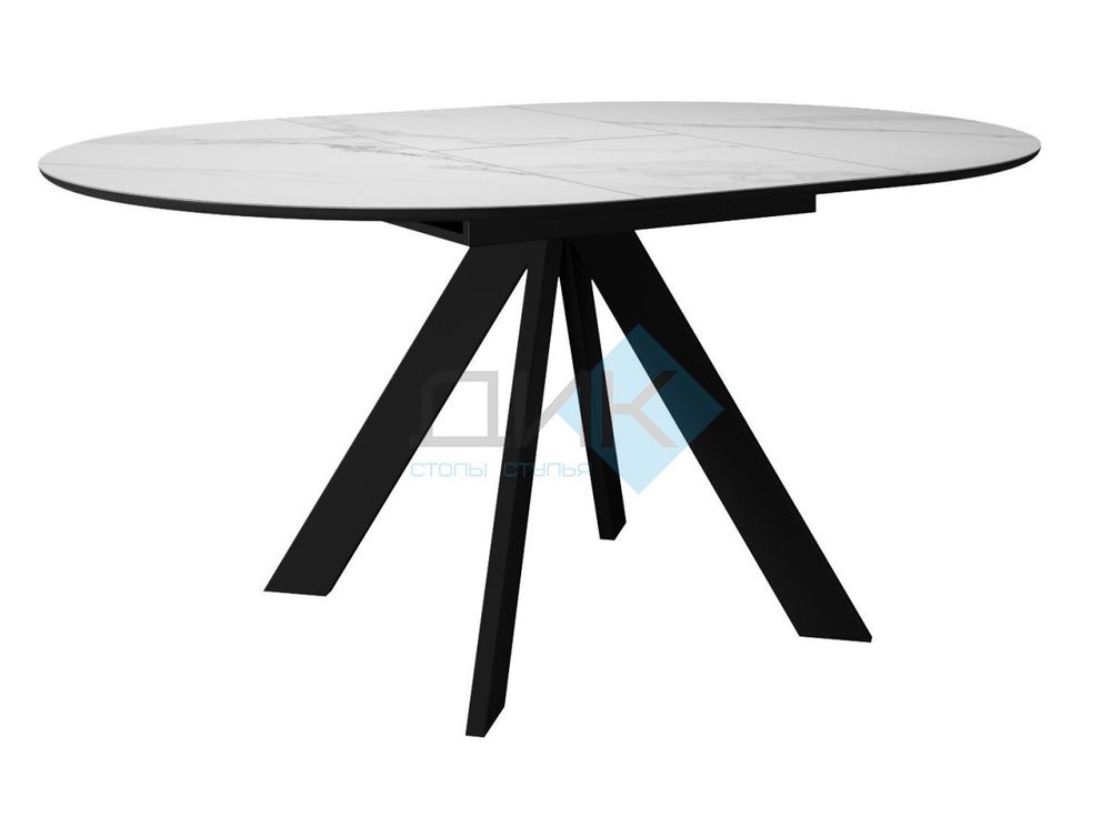 Стол DikLine SKC100 d1000 подстолье чёрное/опоры чёрные