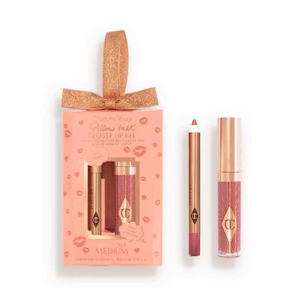 Набор Charlotte Tilbury Glossy Lip Kit Pillow Talk Medium