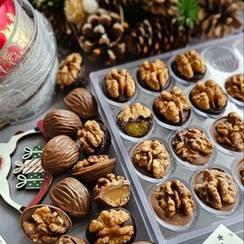 139 | Форма для шоколадных изделий "Орех" (275*175 мм)