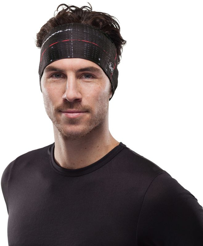 Повязка на голову спортивная Buff Headband CoolNet Lithe Black Фото 2